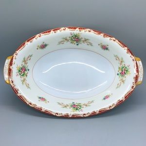 EUC Vintage Sango Japan Stafford Oval Serving Dish